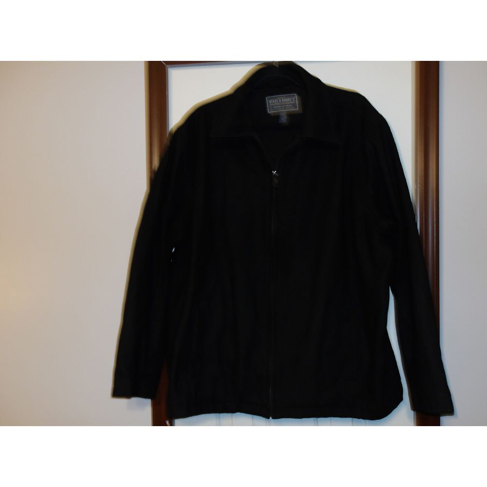 Steve & Barry's‎ Classic Black Zip-Up Jacket Casual Outerwear